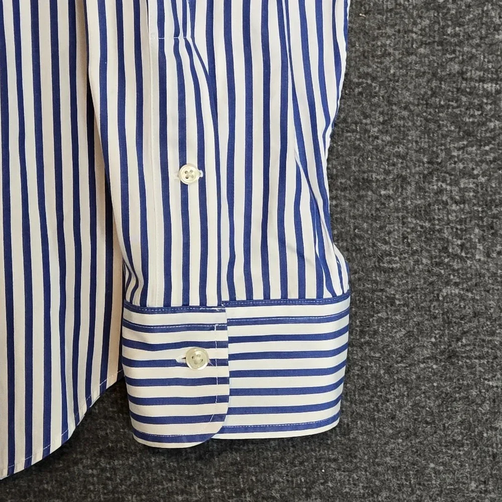 Polo Ralph Lauren Button‎ Shirt Bradford Classic Fit Stripe Sz 2XL Blue / White